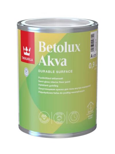 Betolux Akva Lattiamaali 0,9l A valkoinen sävytettävissä