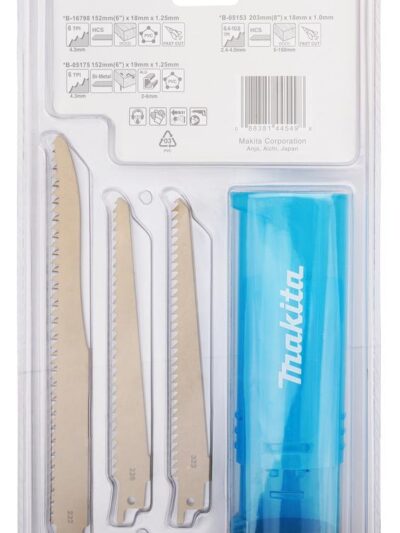 MAKITA PUUKKOSAHANTERÄSARJA PUULLE 6kpl B-44432