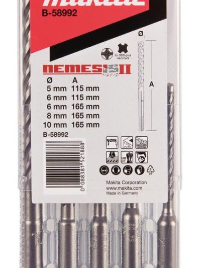 MAKITA PORANTERÄSARJA SDS+ 4-LEIKKUU NEMESIS2 B-58992