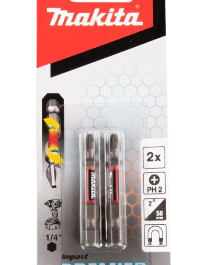 MAKITA RUUVAUSKÄRKI PH2 50mm E-03274 IMPACT PREMIER 2kpl