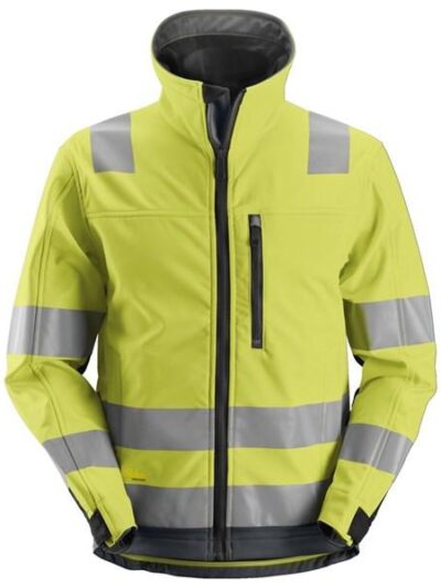 Huomiotakki Snickers AllroundWork Softshell 1230-6658 keltainen-harmaa