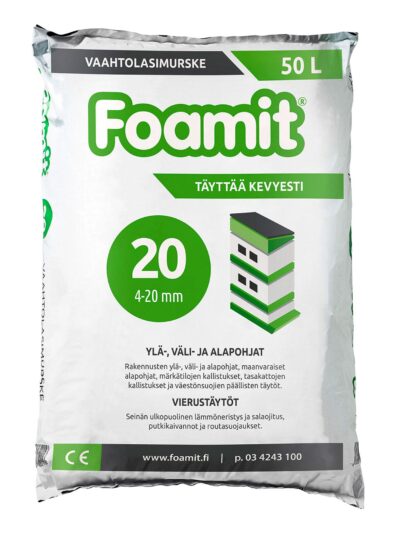 VAAHTOLASIMURSKE FOAMIT 20 4-20mm 50l