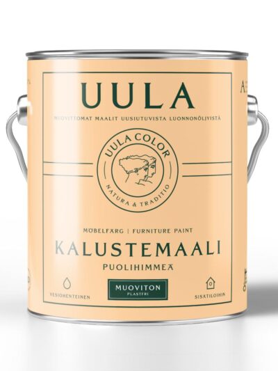 Uula Kalustemaali puolihimmeä A-pohja valkoinen 0,9l