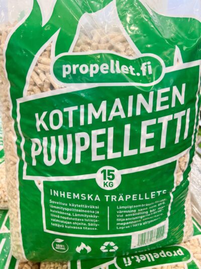 Puupelletti kotimainen 15kg 8mm