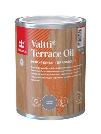 Valtti Terrace Oil Kaluste- ja terassiöljy 0,9l kelonharmaa