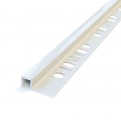 LAATTALISTA 6521-WHITE 10MM 2,7M VALKOINEN MUOVI NELIÖ