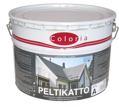 COLORIA PELTIKATTOMAALI MUSTA 9L